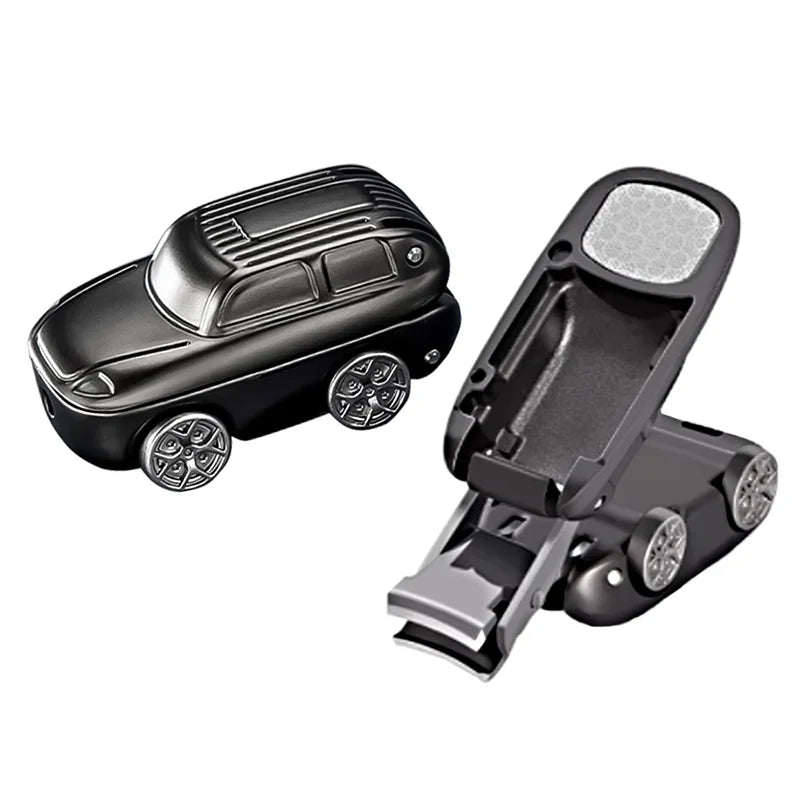New Creative Anti Splash Car Folding Nail Clipper Keychain Nail Clipper Portable Nail Clipper Backpack Hanging Chain Keychain Peaceful Pleasures Health and Wellness