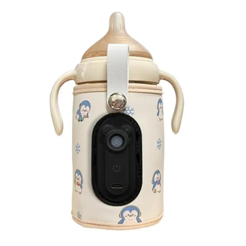 USB Portable Baby Bottle Warmer | 21 Temps, LCD, Travel-Ready