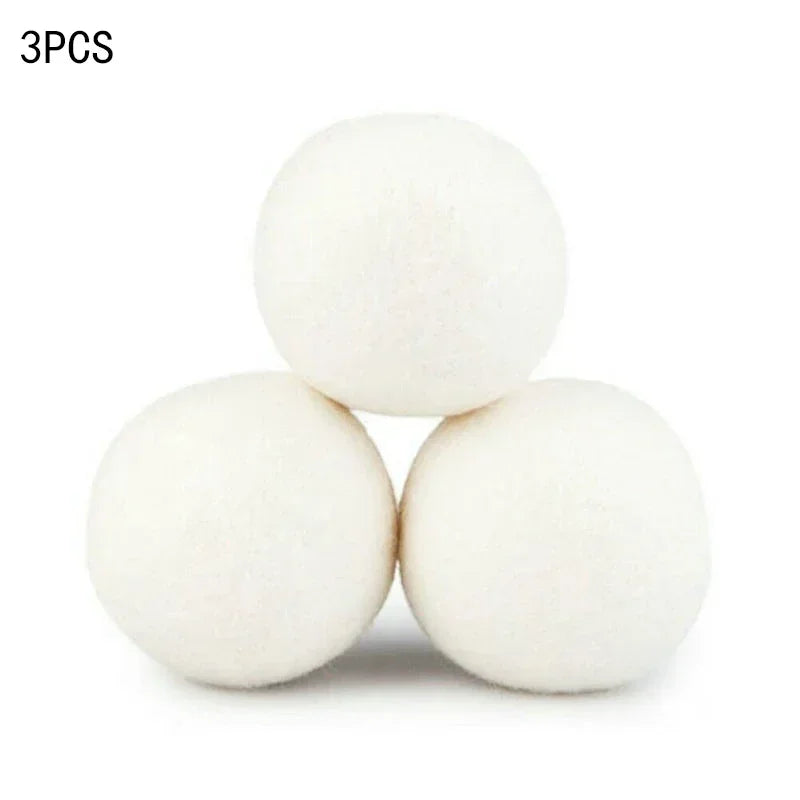 Clothes Wool Dryer Balls Laundry Tumble Dryer Balls 5cm Dryer Balls Laundry Softener Reusable Home Washing Machine Accessories Peaceful Pleasures Health and Wellness 3pcs