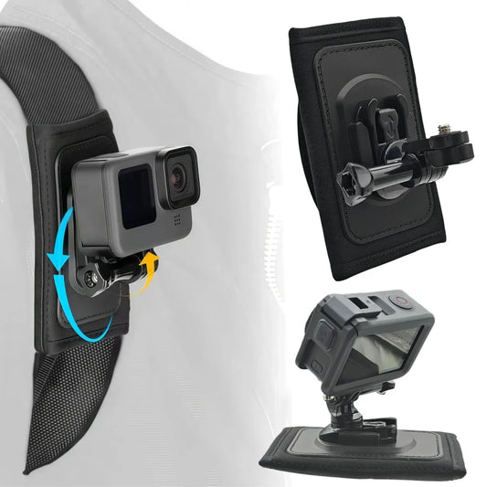 360° Backpack Mount for GoPro, Insta360 X4 & DJI Action Action Camera Mount Oasis Select