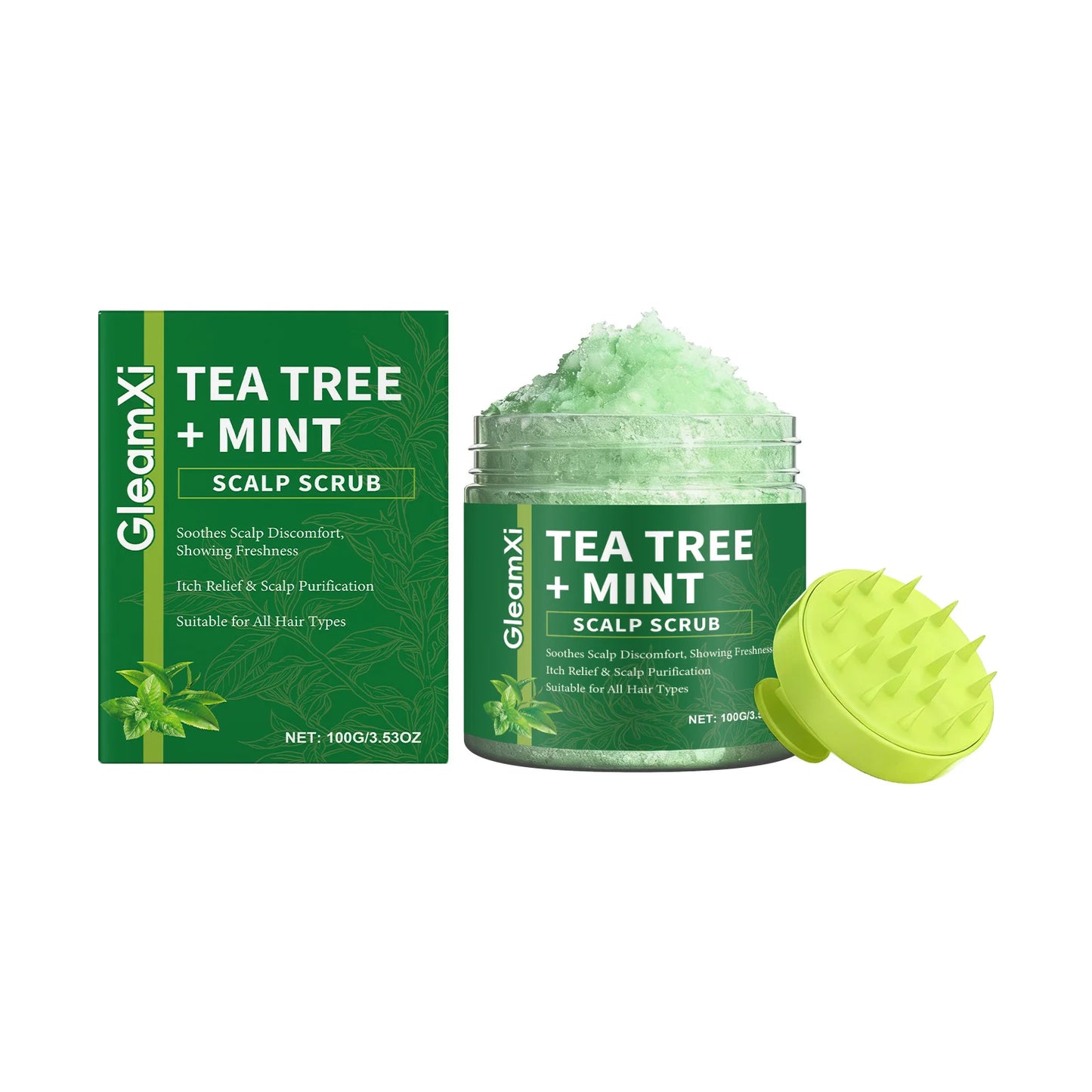 Gleamxi Tea Tree Scalp Scrub – Anti-Dandruff Shampoo 100g