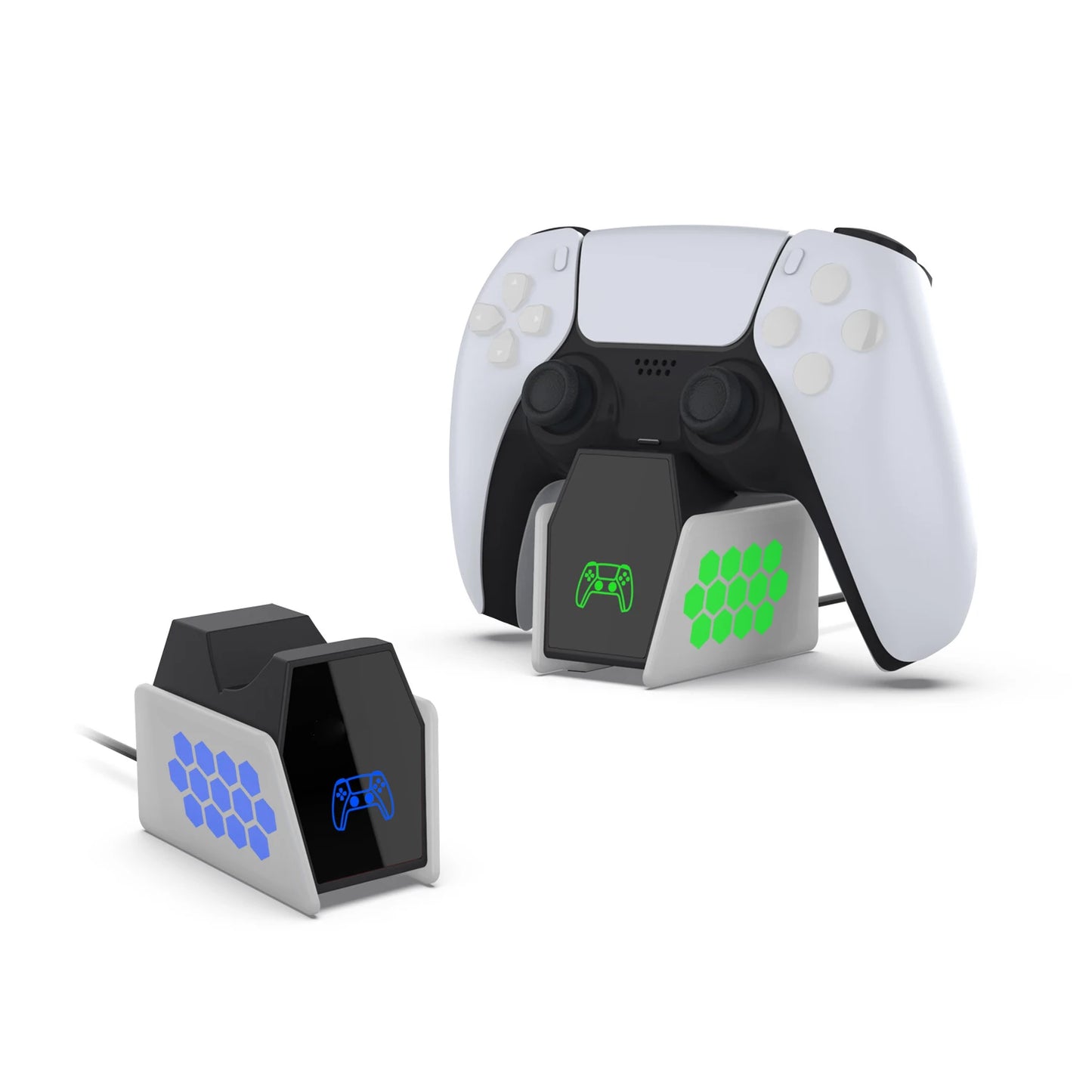 For PS5 Controller Charger Dock With Light USB Charger Stand Dock Station For Single For PS 5 DualSense Wireless Controller Peaceful Pleasures Health and Wellness