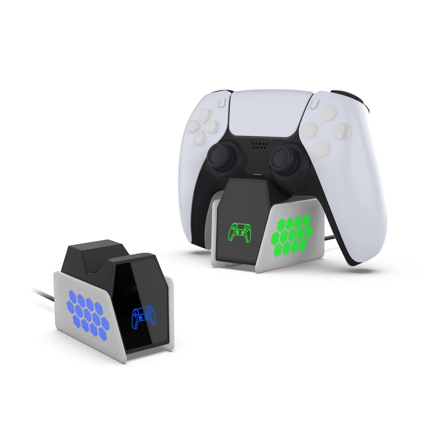 For PS5 Controller Charger Dock With Light USB Charger Stand Dock Station For Single For PS 5 DualSense Wireless Controller Peaceful Pleasures Health and Wellness