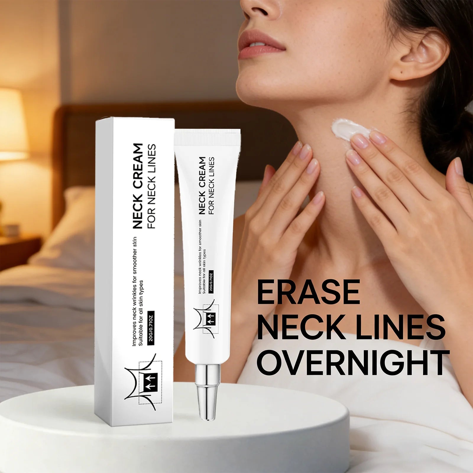 Neck Firming & Lifting Cream – Anti-Wrinkle Moisturizer 20g Neck Firming Cream Peaceful Pleasures Health and Wellness