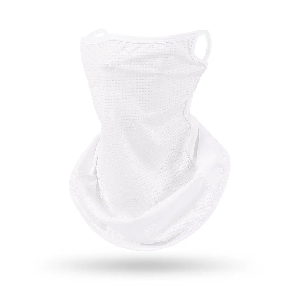 1-Piece Ear-Hanging Breathable Face Mask Scarf, Half-Face Mask, Summer Quick-Dry Neck Gaiter, Ear-Hanging Sun Protection Headscarf, Neck Scarf, Headwear for Men and Women, Outdoor Cycling and Driving Face Towel, Neck G Peaceful Pleasures Health and Wellness 1Pcs 1