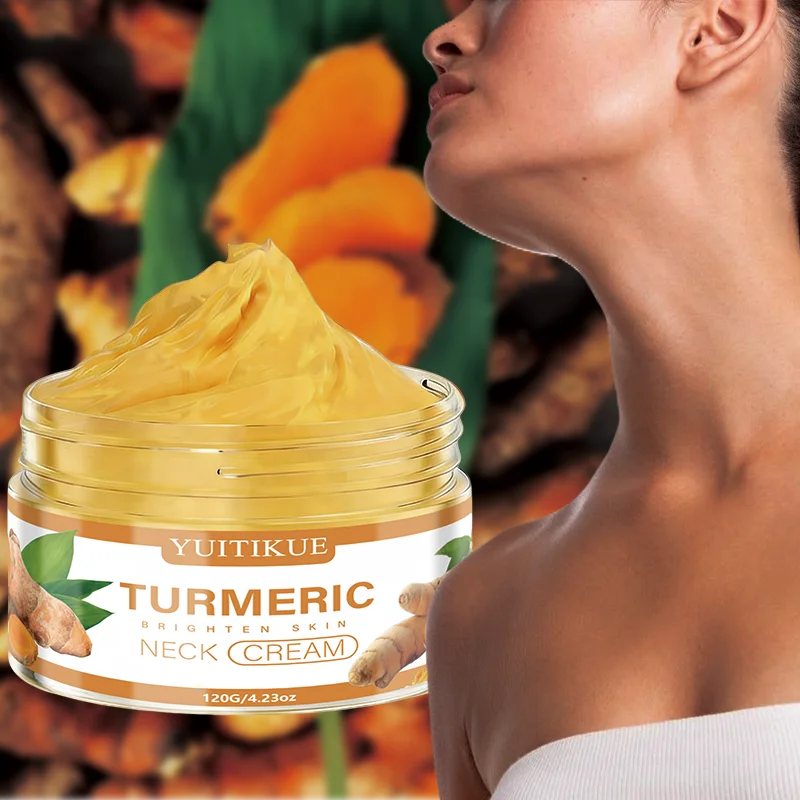 YUITIKUE Turmeric Neck Cream Brightening Hydrating Firming Tightening Smoothing Neck Skin Care Cream 120g Peaceful Pleasures Health and Wellness