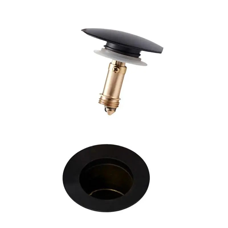 66mm PopUp Cap Click Clack Push Button Replacement Part Silver Chrome Basin Waste Sink Plug For Bathroom Sink Drain Stopper Peaceful Pleasures Health and Wellness