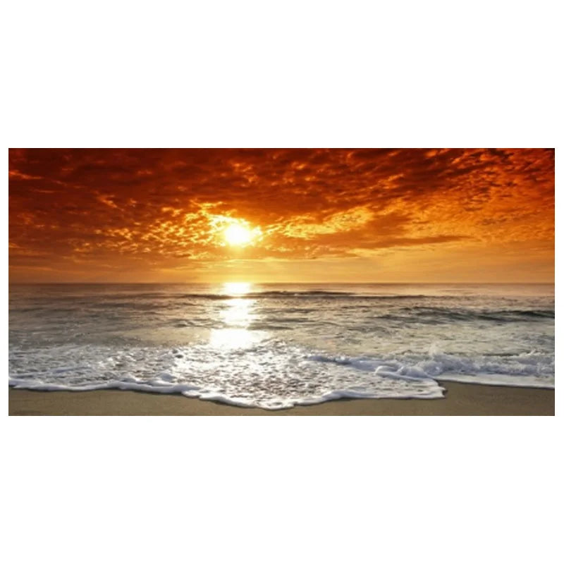 Modern Large Size Landscape Poster Wall Art Canvas Painting Sunset Beach Picture For Living Room Bedroom Home Decor No Frame Peaceful Pleasures Health and Wellness z 129 Sunrise1 50x100cm