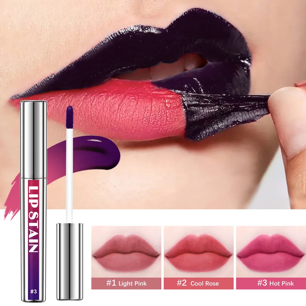 Peel Off Lip Stain Reveal Long Lasting Waterproof Pink Lip Tint Transfer Proof Non-stick Cup Natural Lip Stain Women's Cosmetics Peaceful Pleasures Health and Wellness