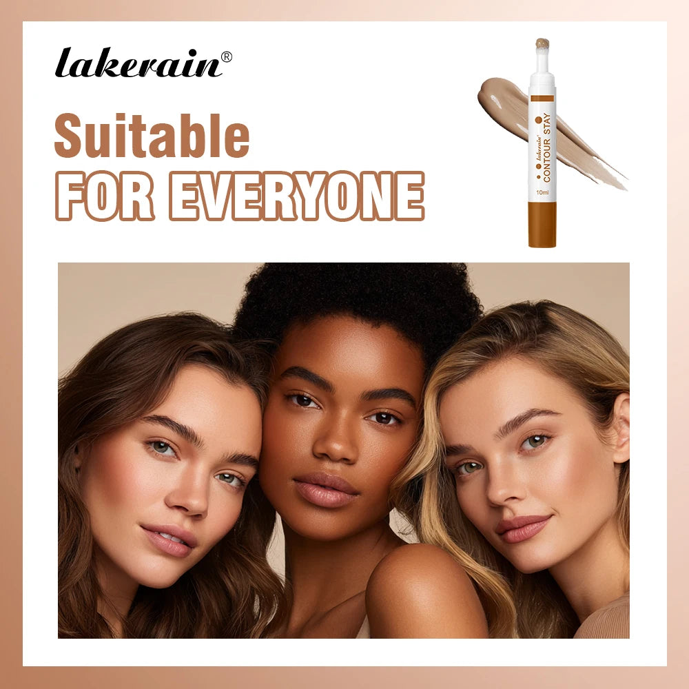 Face Contour Stick Long Lasting Makeup Silky-smooth Texture 3D Contour Blush Stick Concealer Cream Makeup Tool Cosmetics Peaceful Pleasures Health and Wellness