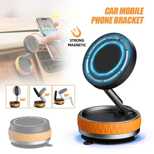 Magnetic Vacuum Suction Car Phone Mount | 360° Adjustable Car Phone Mount Peaceful Pleasures Health and Wellness