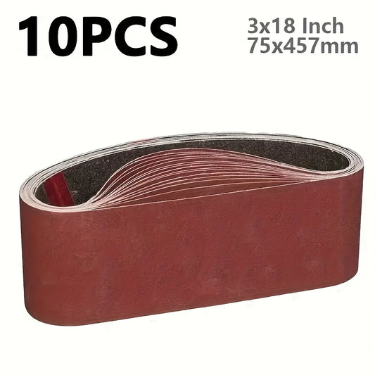 10 457 75 Wood Metal Polishing Abrasive Belt Different Particle Sizes Peaceful Pleasures Health and Wellness 10PCS