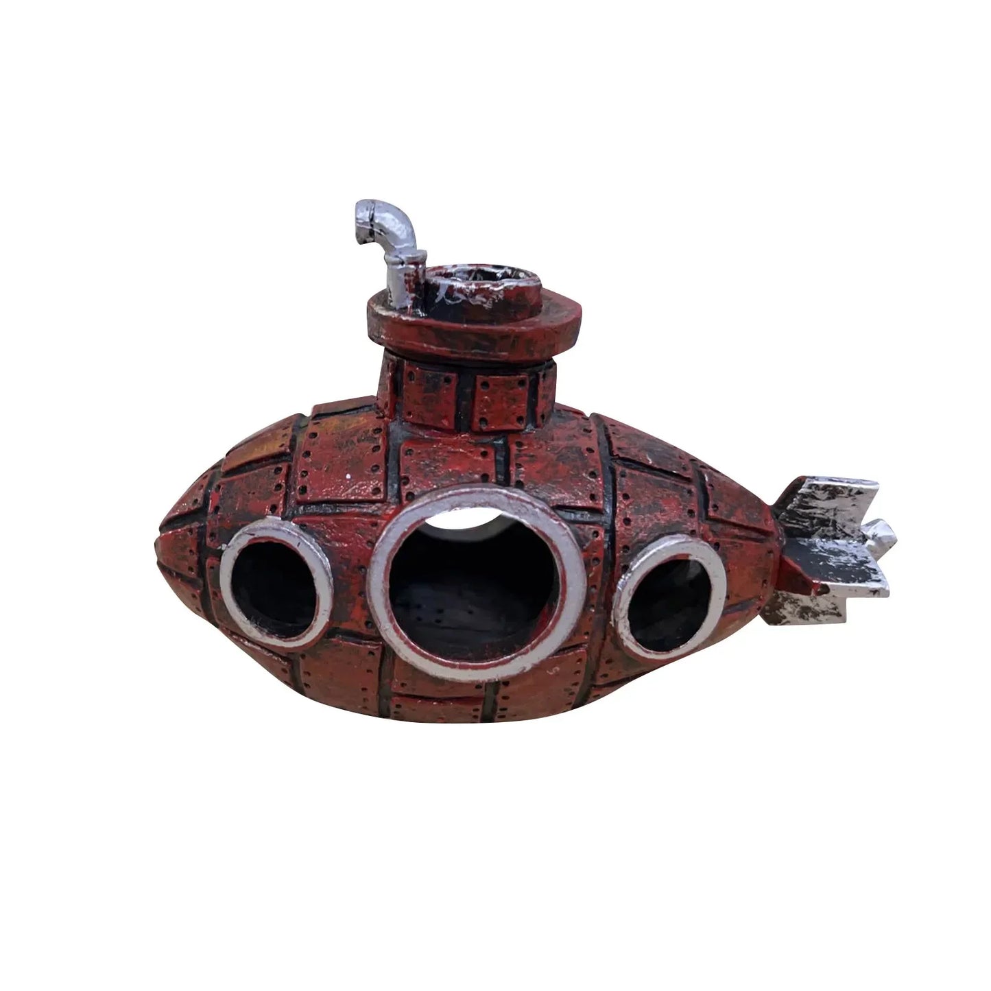 Aquarium Barrel Cave Resin Ornament | Fish Tank Decoration