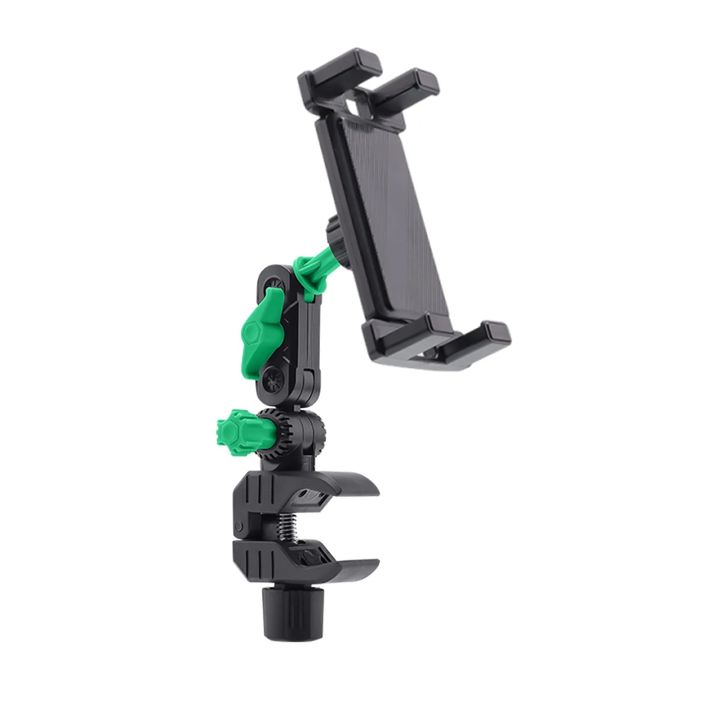 A Pillar Grab Handle Phone Holder for Car/Truck Adjustable Mobile Phone Bracket for Pickup SUV Van Excavator Front Loader Peaceful Pleasures Health and Wellness Green for Tablet