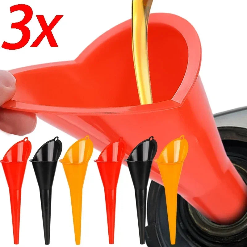 Long Stem Plastic Oil Funnel - Anti-Splash Design for Car & Motorcycle - Durable & Leak-Resistant Refueling Tool Peaceful Pleasures Health and Wellness