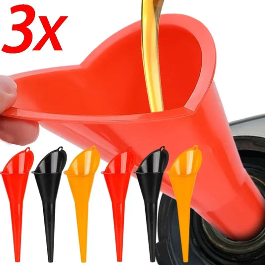 Long Stem Plastic Oil Funnel - Anti-Splash Design for Car & Motorcycle - Durable & Leak-Resistant Refueling Tool Peaceful Pleasures Health and Wellness
