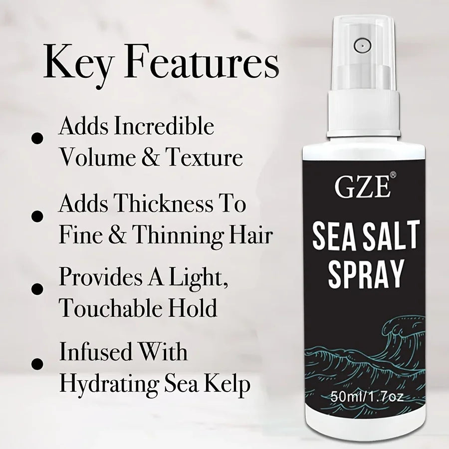 GZE Natural Sea Salt Hair Spray – Volume & Texture for Men & Women