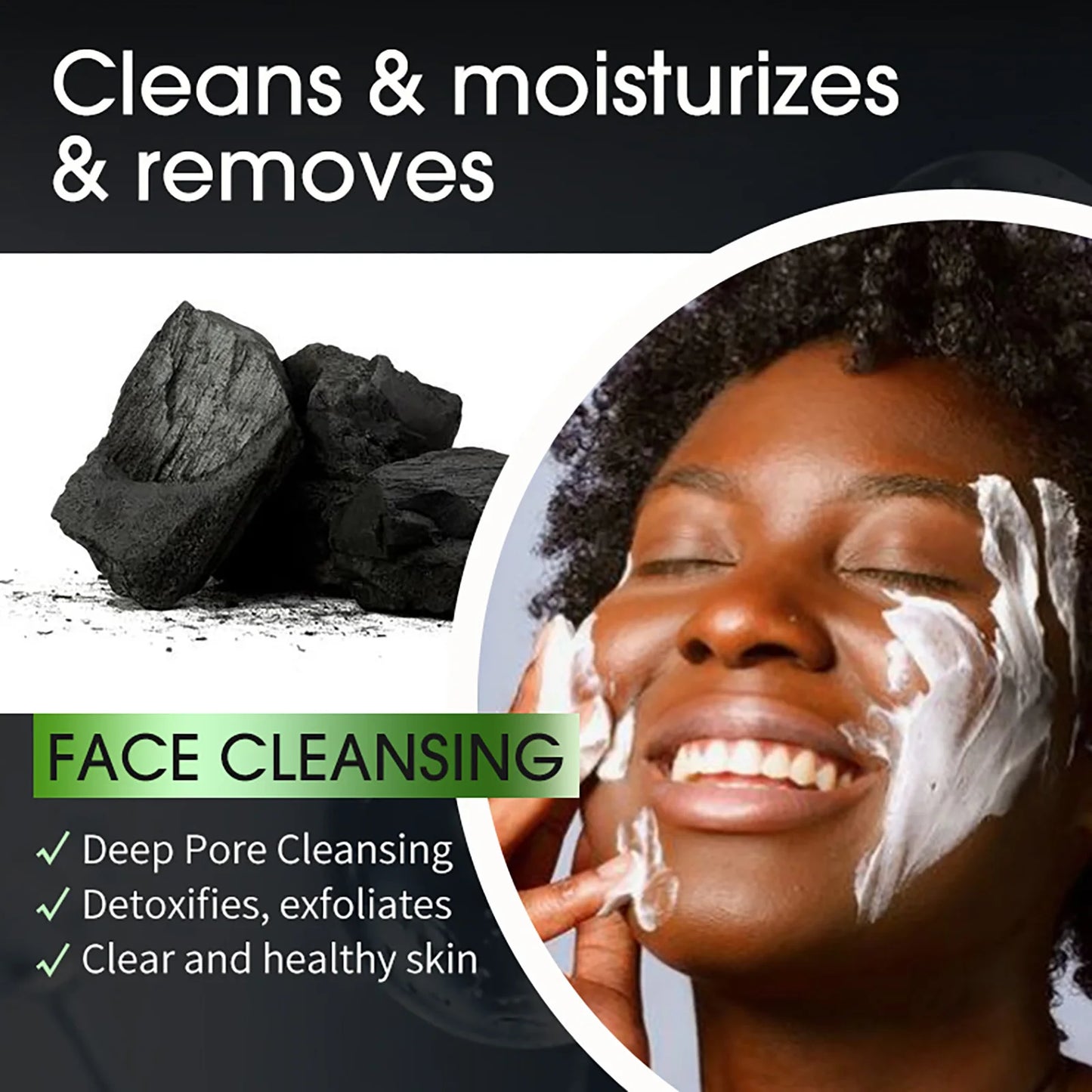 AILKE African Black Soap – Brightening Face & Body Bar 150g