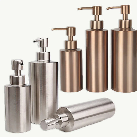 304 Stainless Steel Soap Dispenser – Silver & Rose Gold | 250–550ml Soap Dispenser Oasis Select