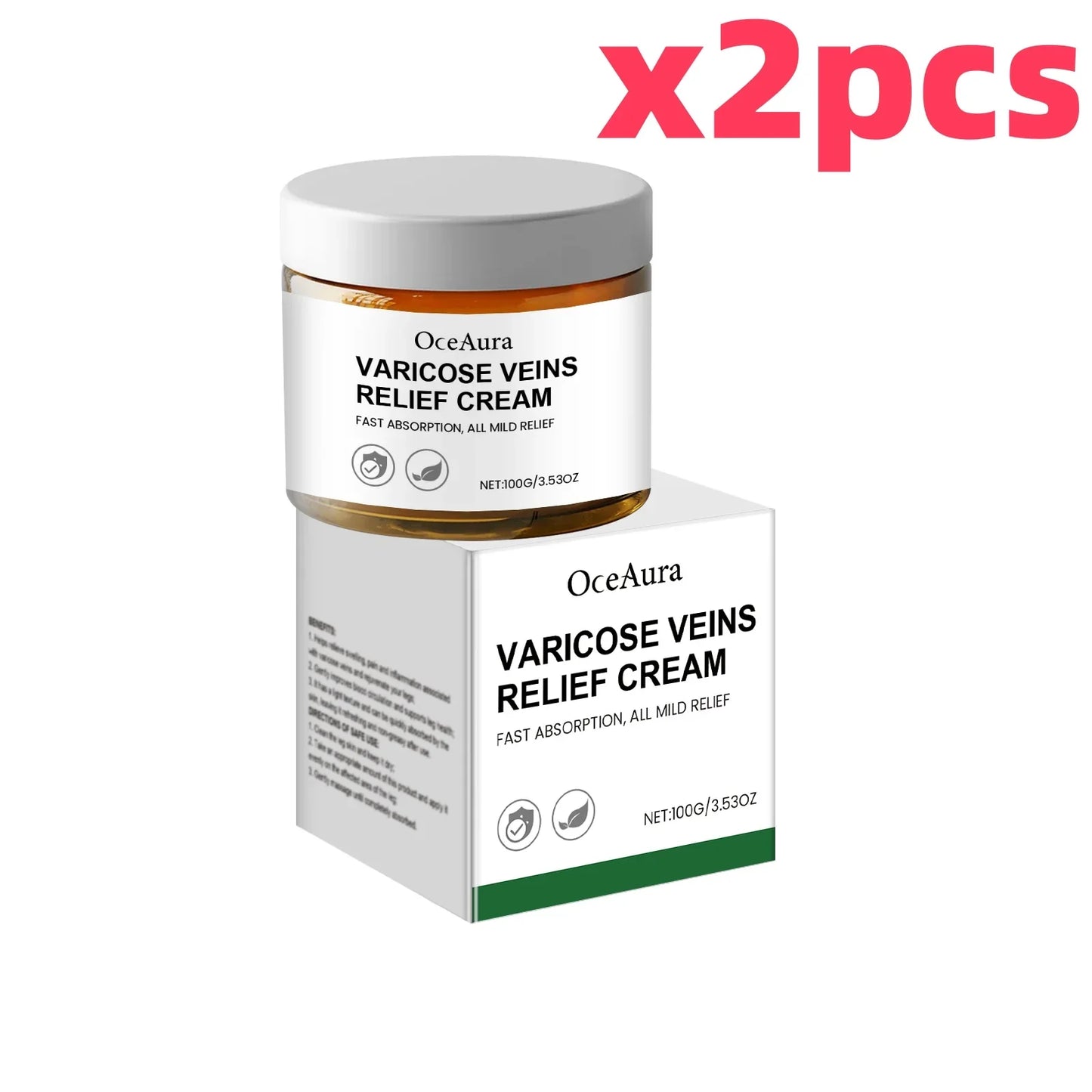 OceAura Leg Vein Cream – Cooling & Circulation Support