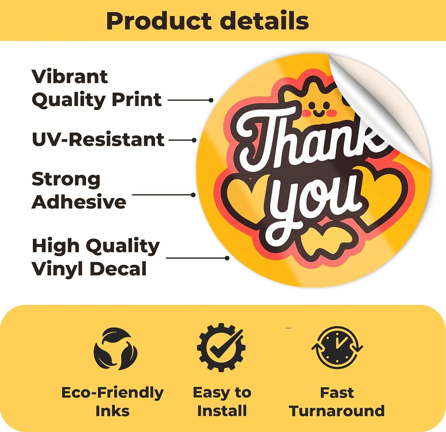 Custom Vinyl Car Stickers | Personalized Business Logo Labels