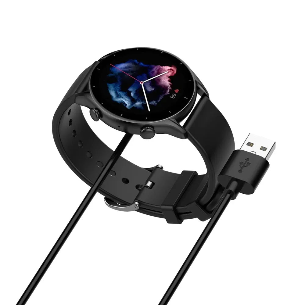 1m USB Charging Cable For Amazfit GTR3 GTS3 Pro Smart Watch Dock Charger Cradle Adapter For Amazfit GTR 3 GTS 3 Magnetic Charger Peaceful Pleasures Health and Wellness