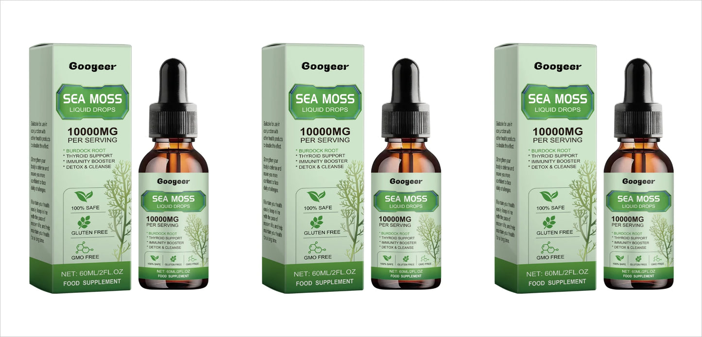 Sea Moss Liquid Drops Burdock Root & Vitamin B1 – 60ml