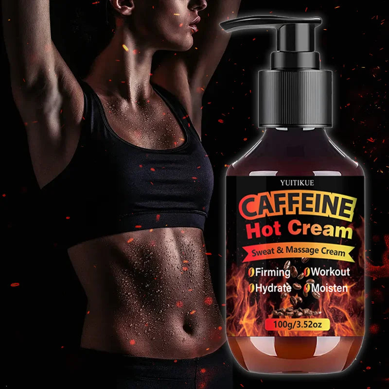 Yuitikue Caffeine Hot Cream, 100g Sweat & Massage Cream for Firming, Hydrating & Moisturizing, Workout Body Care Peaceful Pleasures Health and Wellness
