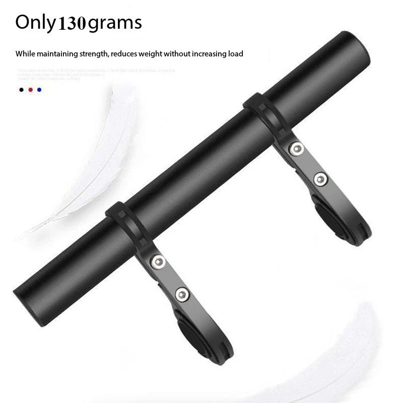 30cm Aluminum Alloy Bicycle Extension Frame Support Clamp Bicycle Frame Extension Peaceful Pleasures Health and Wellness black