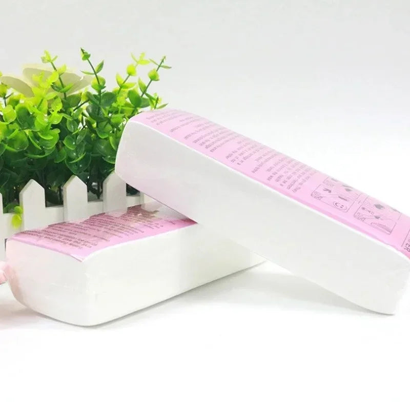 100-Pc Disposable Non-Woven Wax Strips – Face, Body & Legs