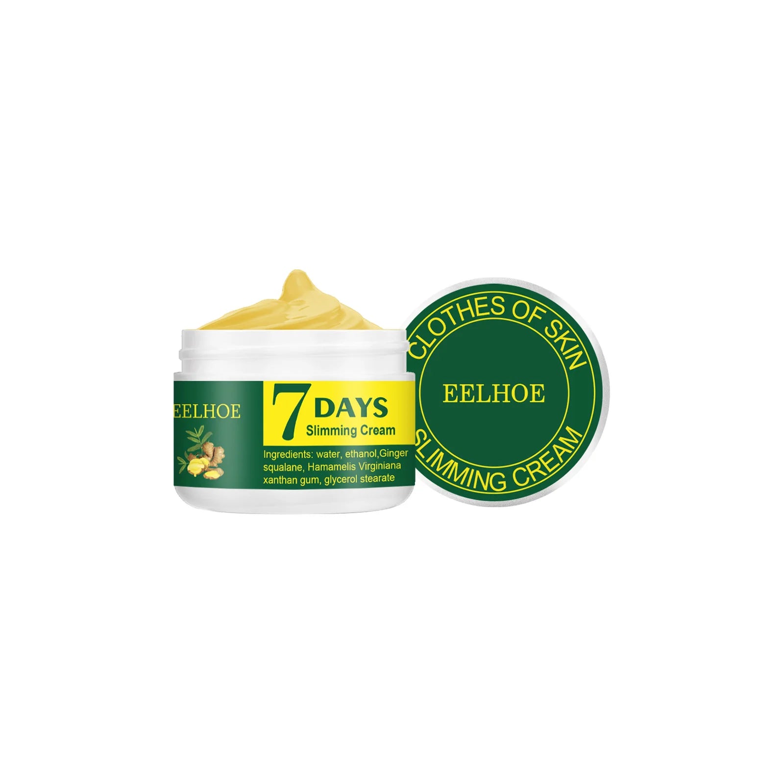 EELHOE 7 Day Ginger Slimming Cream for Body and Thighs Peaceful Pleasures Health and Wellness