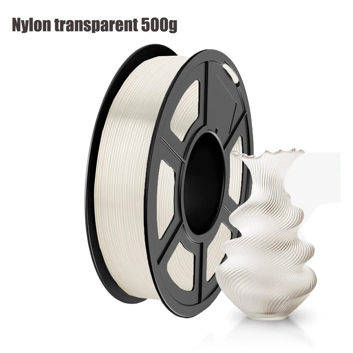 Transparent PLA 3D Filament 1.75mm | High-Speed, Tough & Durable