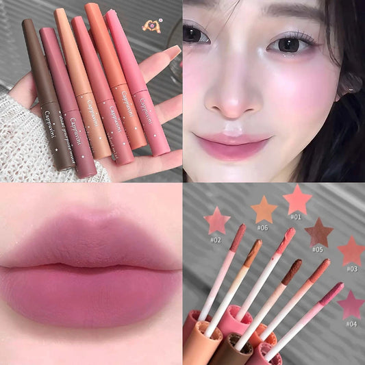 Velvet Matte Lip & Cheek Tint | Waterproof Mousse Lipstick Matte Lip Tint Peaceful Pleasures Health and Wellness