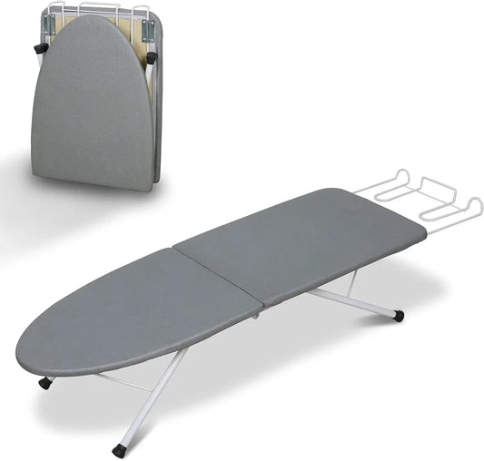 Portable Foldable Ironing Board 31.5x11.8 – Grey, Heat Resistant Peaceful Pleasures Health and Wellness United States