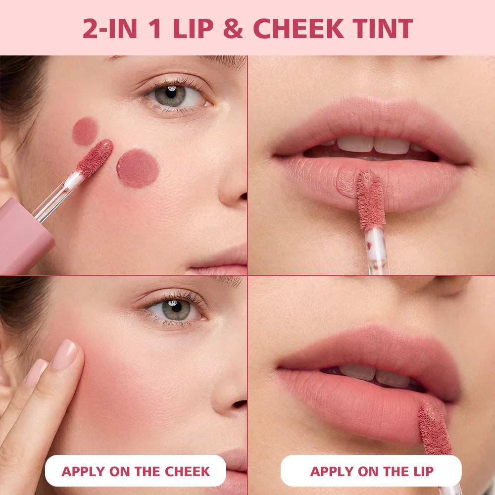 K-Beauty Nude Blur Tint 2-in-1 Lip & Cheek Stain – Light Apricot