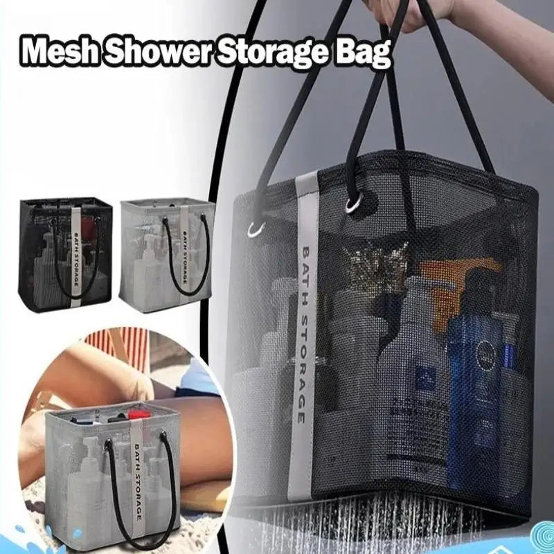 Portable Tote Shower Basket WaterproofBag With Handle Large Capacity Toiletry Bag Organizer Unisex Peaceful Pleasures Health and Wellness