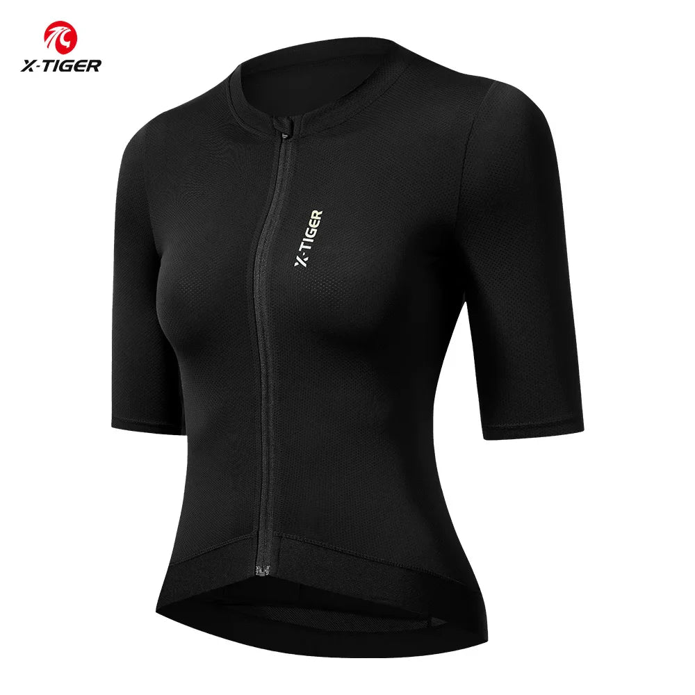 X-TIGER Women's Cycling Jersey – Breathable Short Sleeve Bike Shirt