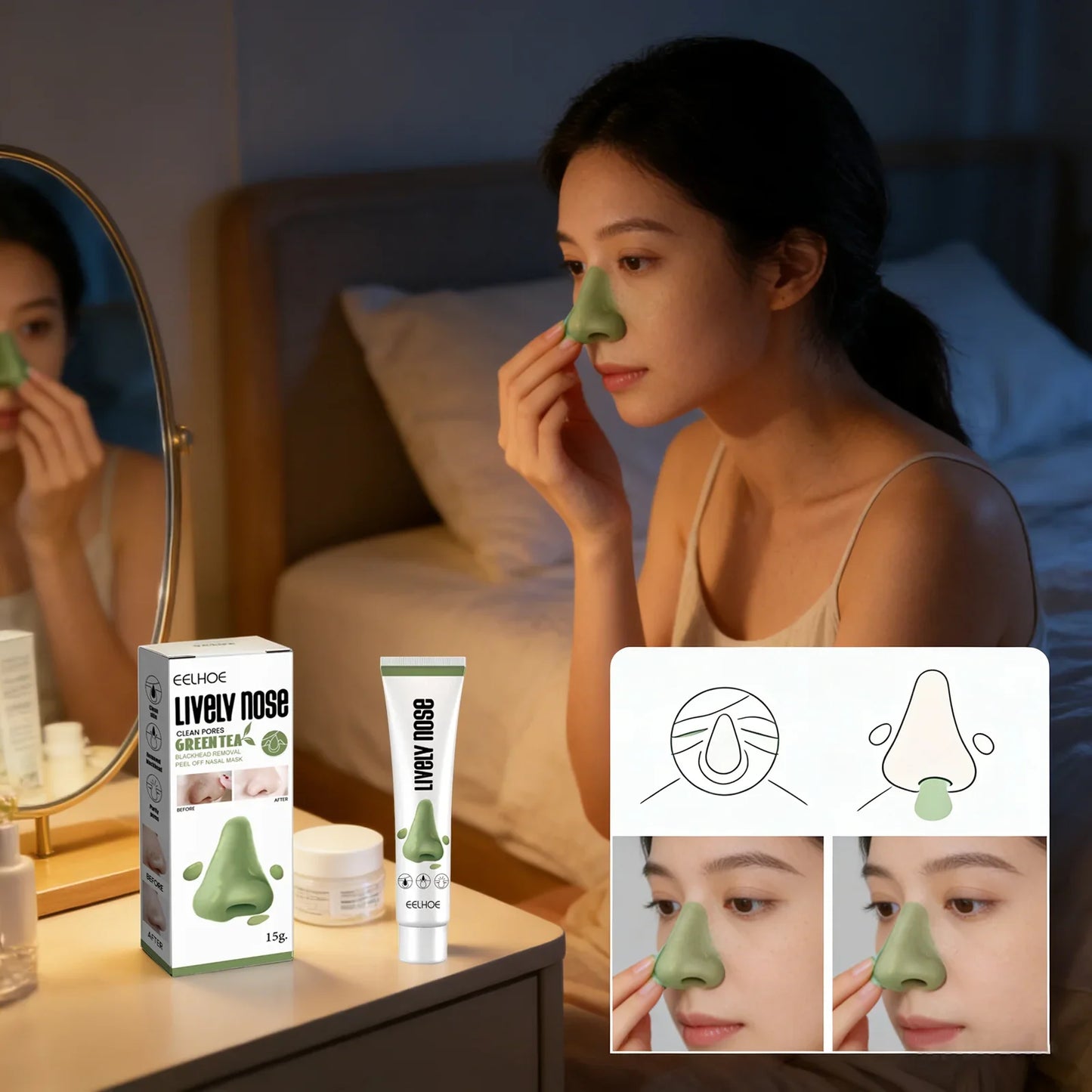 Eelhoe Blackhead Removal Peel-Off Nose Mask – Deep Pore Cleanse