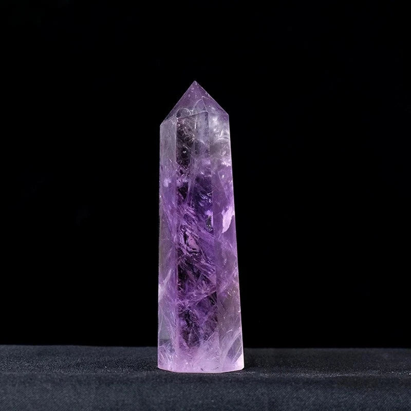 Natural Amethyst Pillar Crystal Specimen – Display & Collection