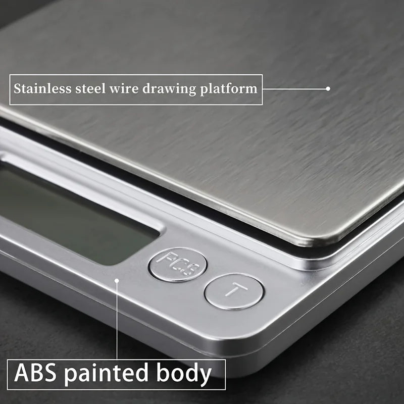 0.01g Precision Digital Scale 500g/3kg, Portable Jewelry Food Scale LCD Display, Kitchen Gram Scale with Tare for Gold, Powder Peaceful Pleasures Health and Wellness