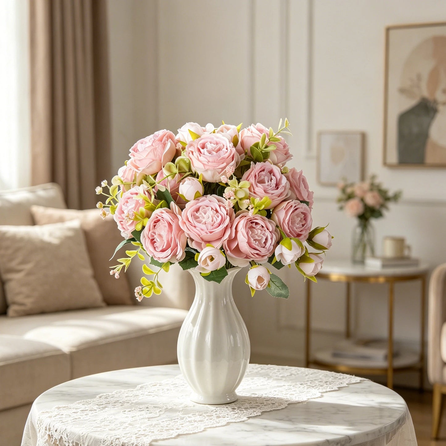 Silk Peony Artificial Flowers – Wedding & Home Decor