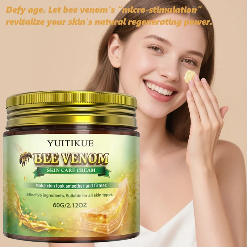 Yuitikue Bee Venom Skin Care Cream, 60g Firming & Smoothing Face & Body Cream, Suitable for All Skin Types Peaceful Pleasures Health and Wellness