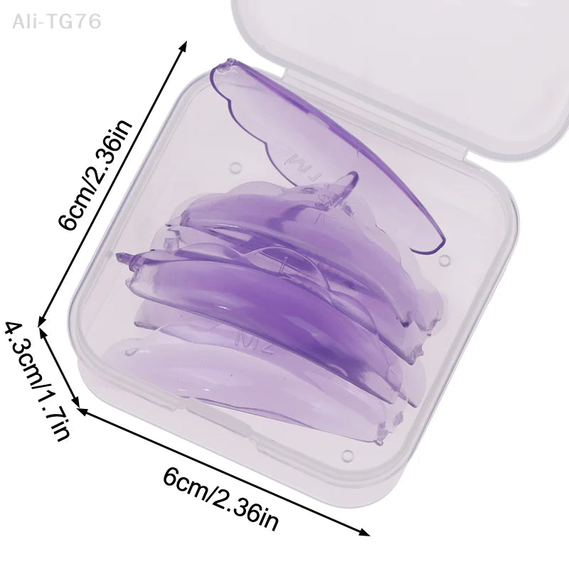 Silicone Eyelash Perm Pads 5 Pairs – Reusable Lash Lift Kit