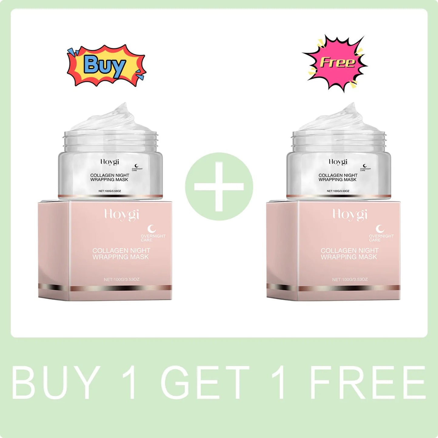 Collagen Mask Anti-aging Fade Fine Line Shrink Pores Firming Lifting Collagen Protein Skin Replenishment Moisturizing Jelly Mask Peaceful Pleasures Health and Wellness Buy 1 Get 1 Free