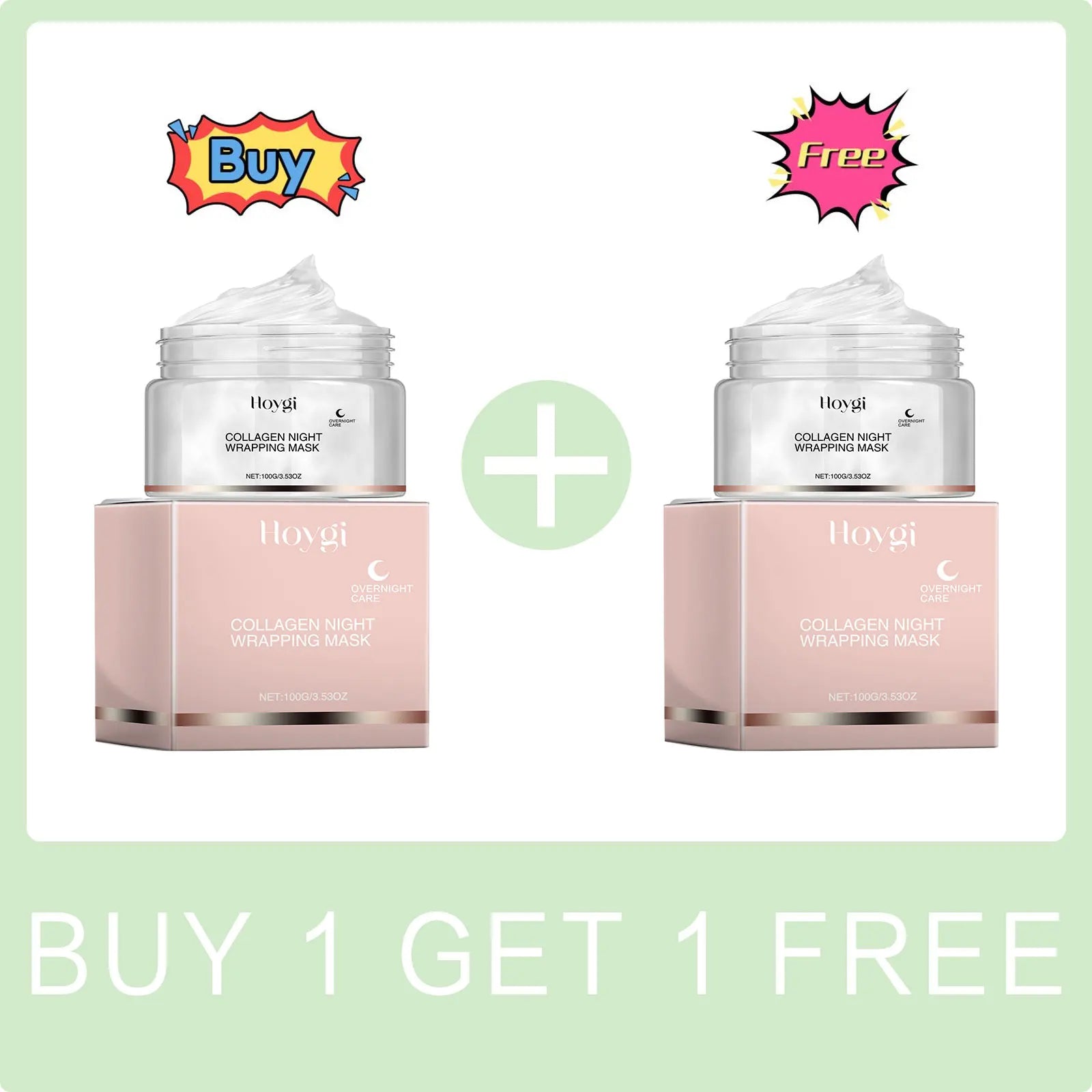 Collagen Mask Anti-aging Fade Fine Line Shrink Pores Firming Lifting Collagen Protein Skin Replenishment Moisturizing Jelly Mask Peaceful Pleasures Health and Wellness Buy 1 Get 1 Free