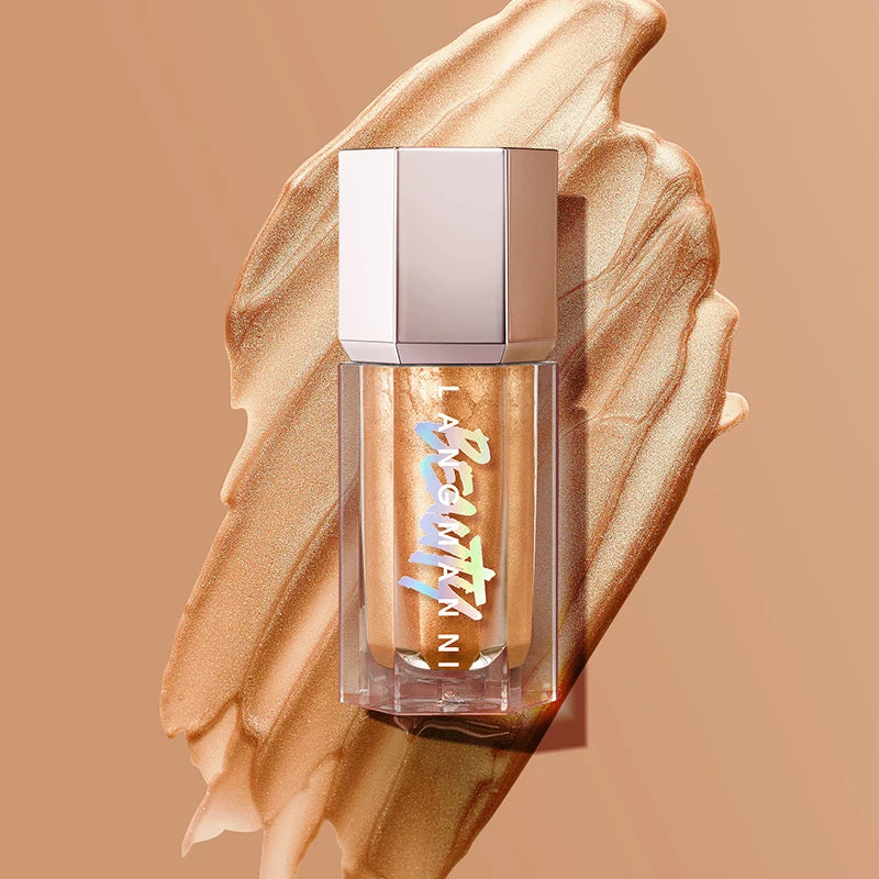 3 Colors Face Brightening Cream, Glitter Highly Saturated Liquid Highlighter, Bright Color Face Contour Makeup Highlighting Peaceful Pleasures Health and Wellness 03