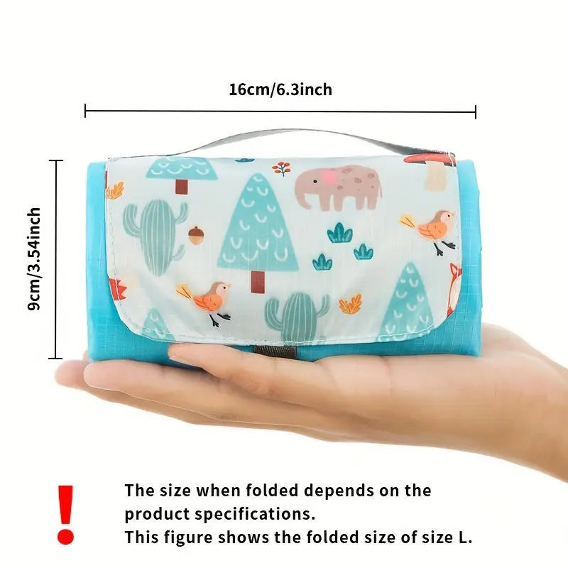 Outdoor Picnic Mat Mini Beach Mat Camping Pad Waterproof Breathable Lightweight Durable Portable Foldable Seat Cushion Practical Peaceful Pleasures Health and Wellness