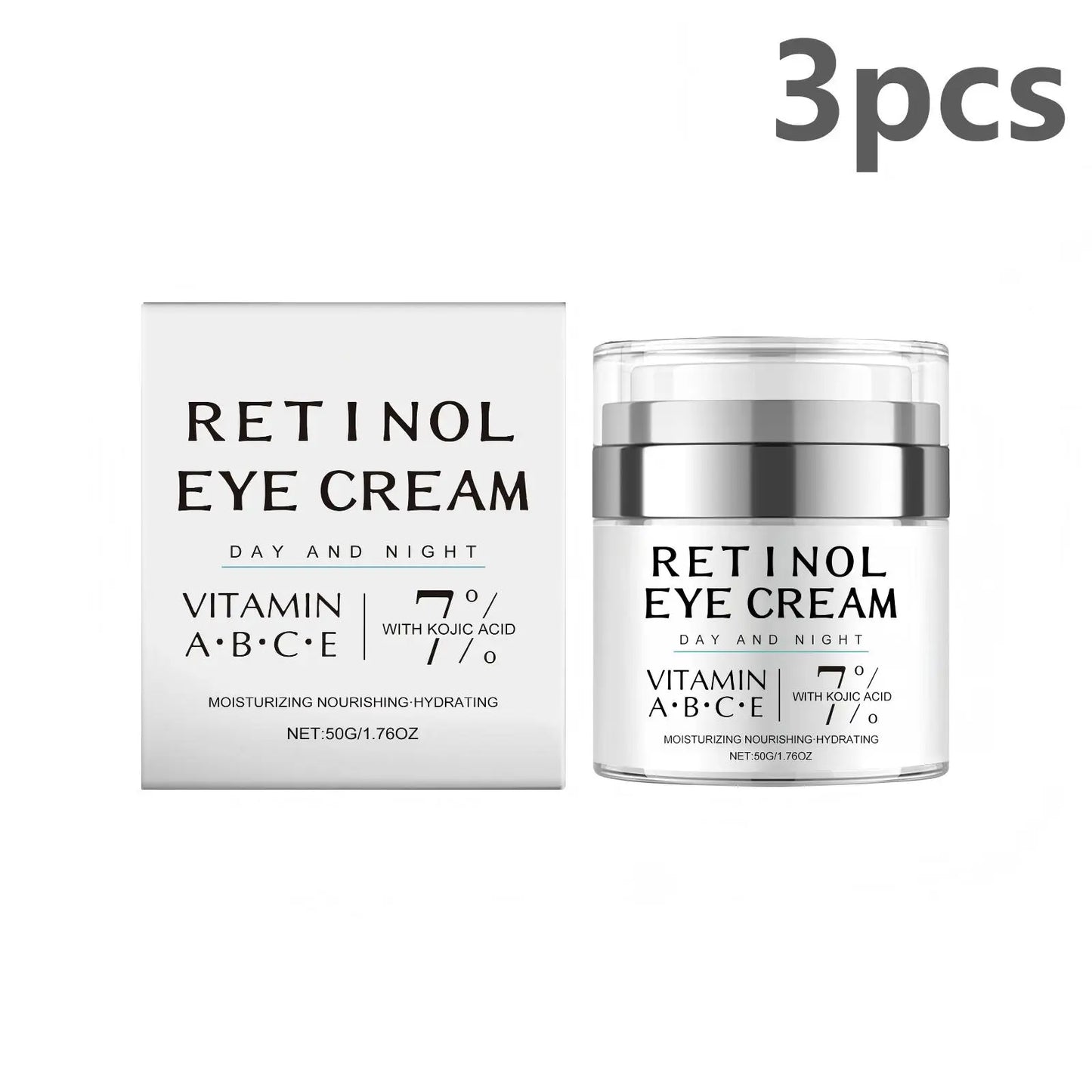 Retinol Eye Cream for Dark Circles Treatment and Aging Care Peaceful Pleasures Health and Wellness 3pcs