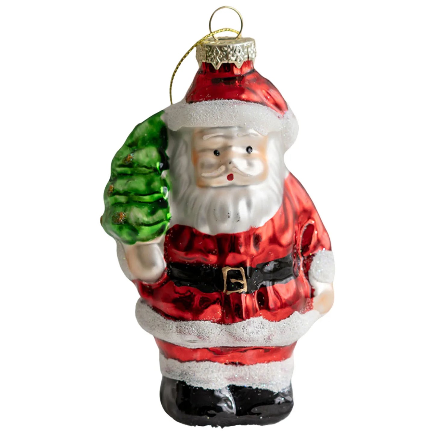 Mini Christmas Glass Pendant Snowman Santa Claus Christmas Tree Pendant for Christmas Tree Holiday Western Decor Peaceful Pleasures Health and Wellness Santa Claus