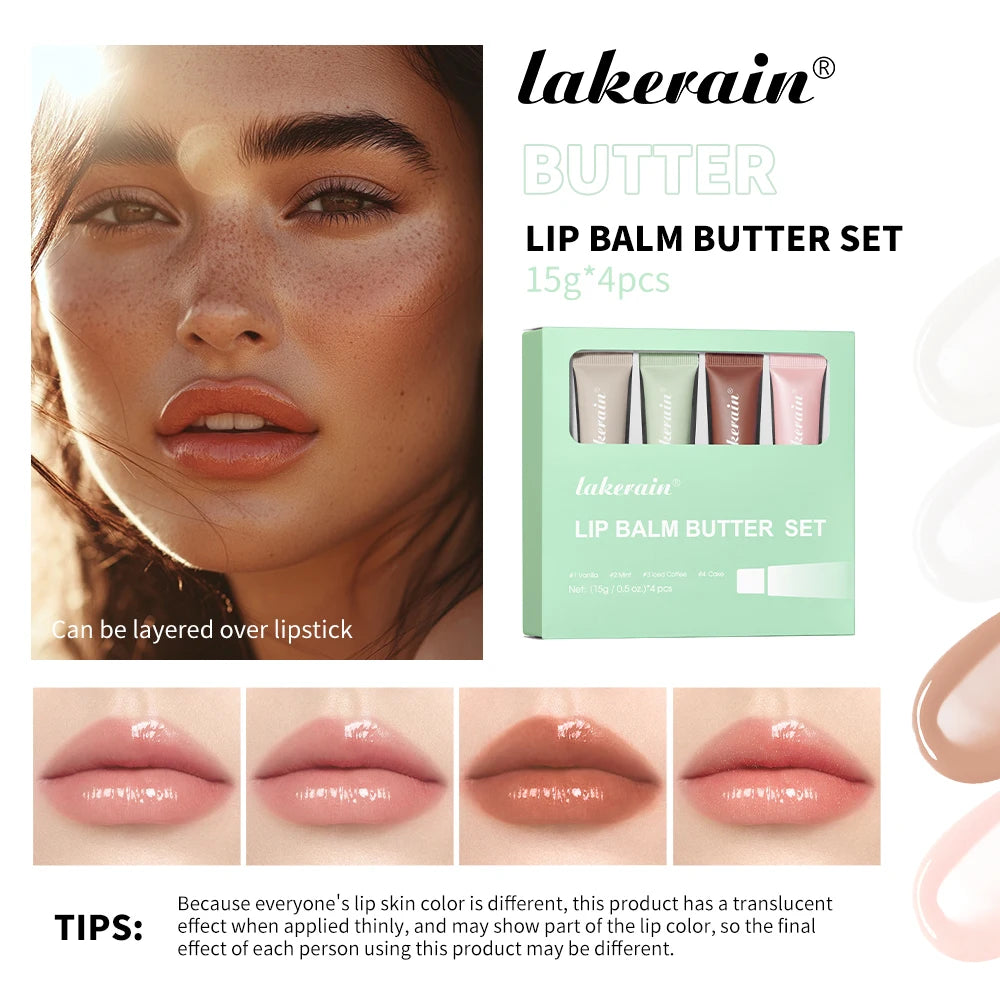 Butter Lip Balm Moisturizing Lip Gloss Oil Long Lasting Nourishes Smoothing Deep Hydration Daily Care Butter Lip Balm Makeup Peaceful Pleasures Health and Wellness